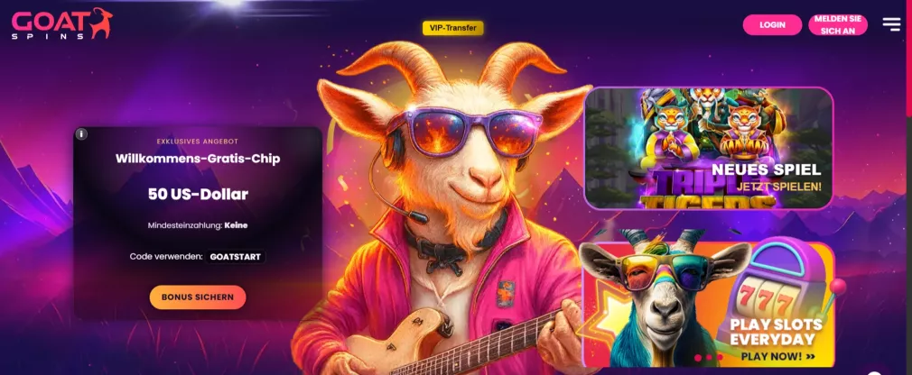 Goatspins Casino Willkommensbonus 300 Euro und Freispiele